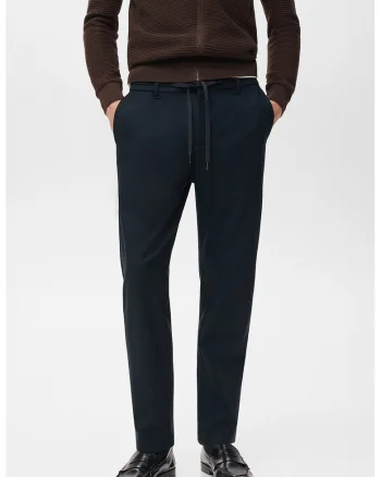 Pantaloni jogger conici cu snur, Albastru ultramarin