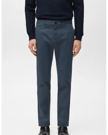Pantaloni chino slim fit, Gri carbune