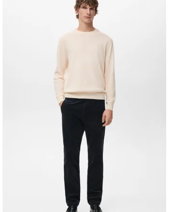 Pantaloni slim fit din reiat, Albastru ultramarin