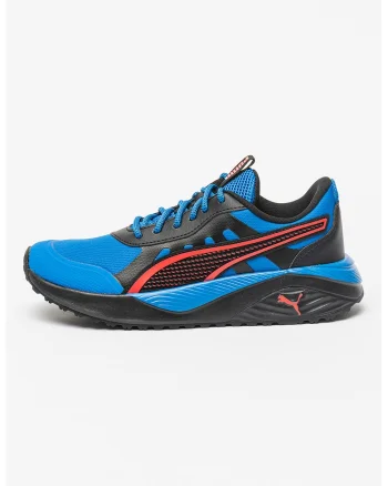 Pantofi sport cu logo Excursion, Negru/Albastru royal