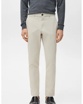 Pantaloni chino slim fit, Bej deschis