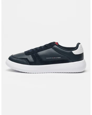 Pantofi sport din piele cu garnituri din piele intoarsa Modern Lightcup, Albastru ultramarin