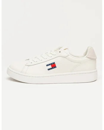 Pantofi sport din piele Archive Court, Alb