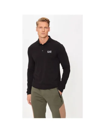 Tricou Polo barbati  Emporio Armani, 8NPF15 PJVQZ, Bumbac/Elastan, 3XL INTL, Negru