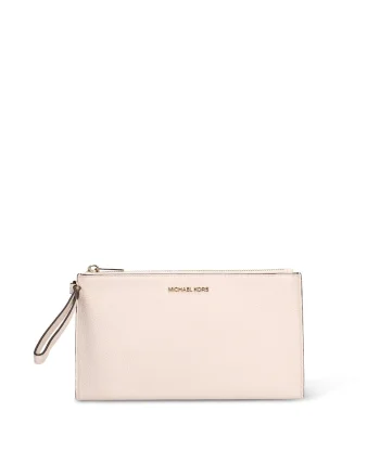 Geanta de piele cu maner Solara Ultra, Crem