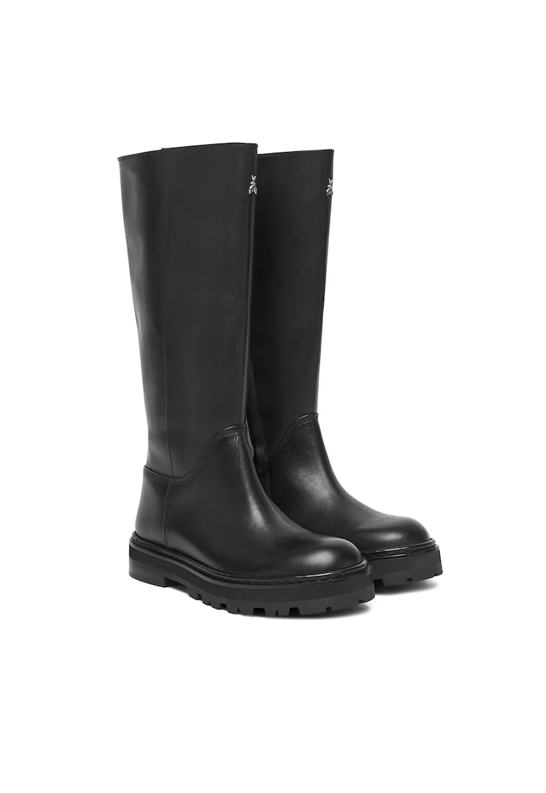 Cizme dama  FB30, piele naturala, negru