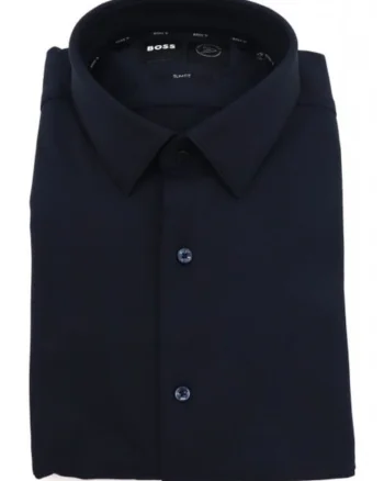 Camasa barbati  model P-HANK-S-KENT-C1-222, slim fit, albastru, poliamida
