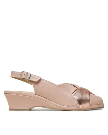 Sandale dama,  piele naturala, roz