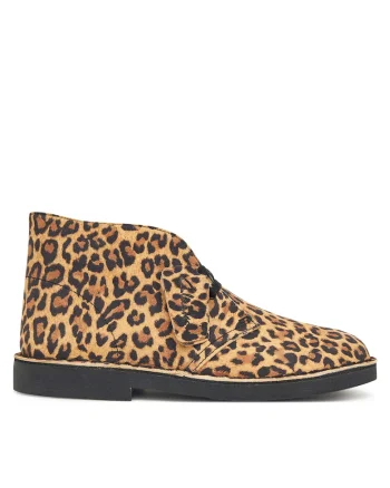Ghete dama,  Leopard Suede, piele naturala, multicolor