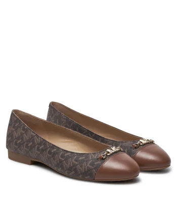 Balerini dama,  piele ecologica, maro,