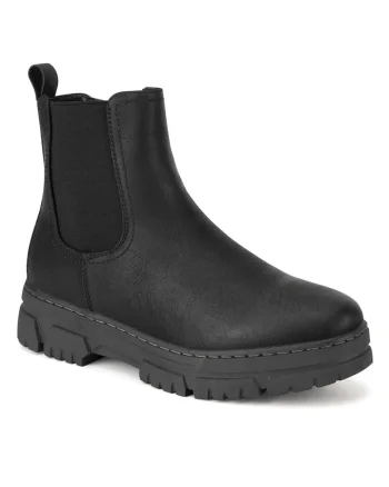 Ghete dama  WS6385-01, negru, sintetic