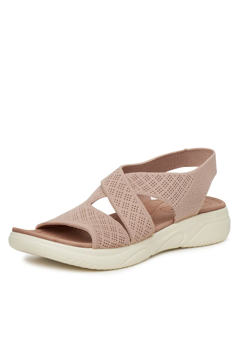 Sandale dama,  R25SS02836, roz, tesatura