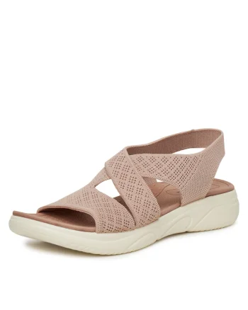 Sandale dama,  R25SS02836, roz, tesatura