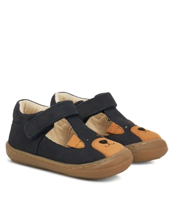 Espadrile copii,  bleumarin, piele naturala
