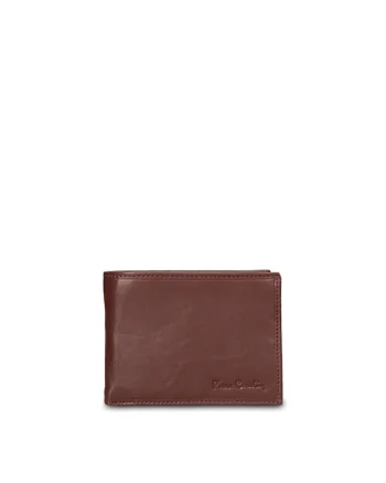 Portofel pliabil din piele Aumont, Maro cognac