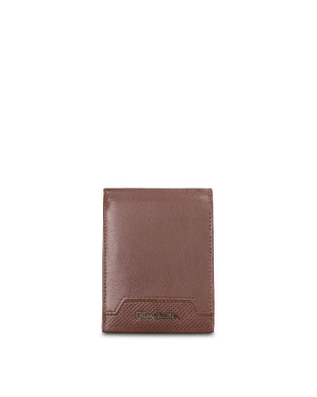 Portofel pliabil de piele Torino Pro, Maro taupe