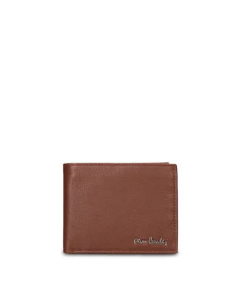 Portofel pliabil din piele Arden Chic, Maro cognac