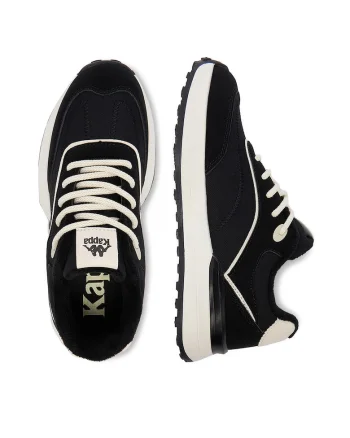 Pantofi copii,  baieti, negru alb, material textil