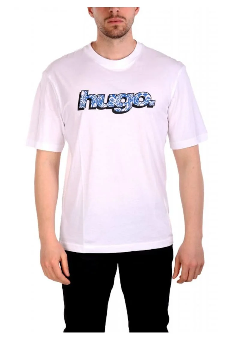 Tricou barbati NUGIBOI,  Bumbac, Alb,