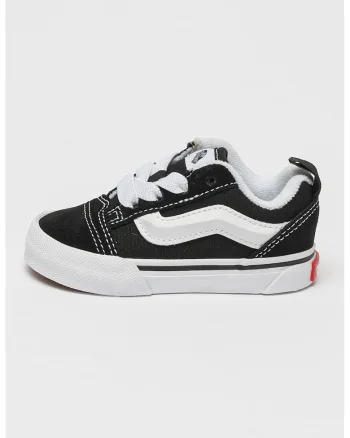 Pantofi sport de panza si piele intoarsa Knu Skool, Alb/Negru