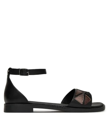 Sandale dama,  RST-EMIE-01, piele naturala, negru