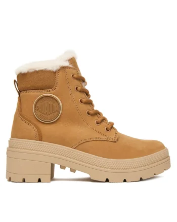 Ghete dama  Dear Brown 254, piele naturala, maro,