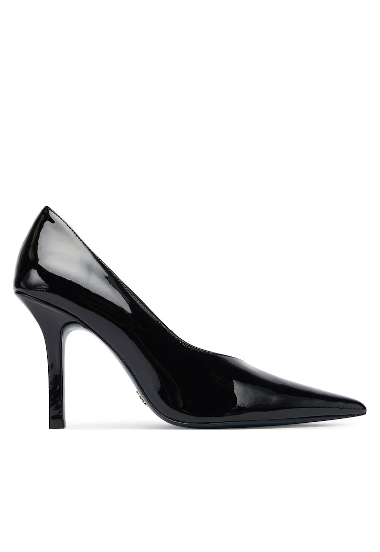 Pantofi dama,  toc, piele naturala, negru