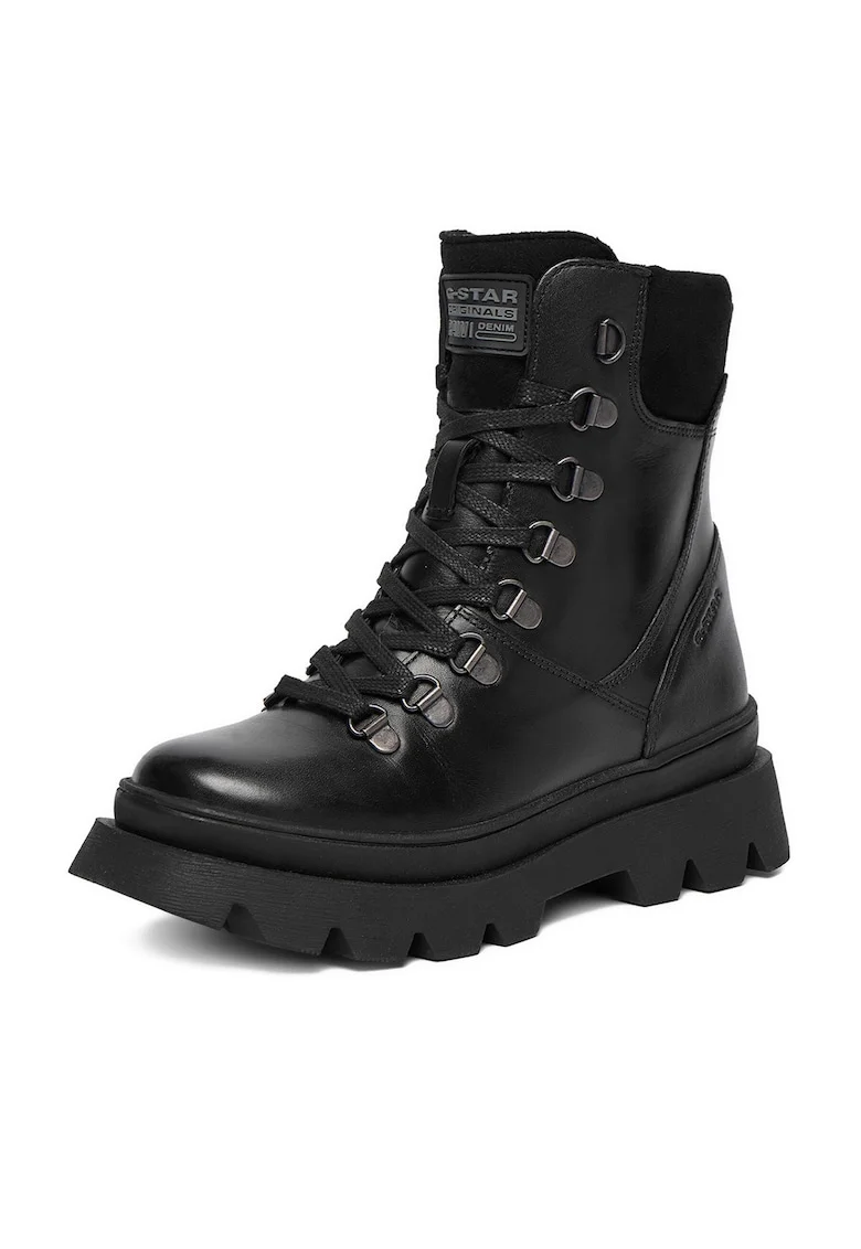 Ghete fete,  piele naturala, negru