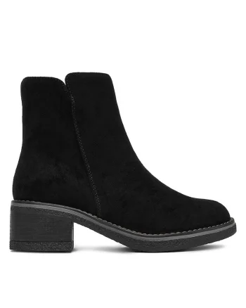 Botine dama CEO-LM13355-X06,  negru, textil