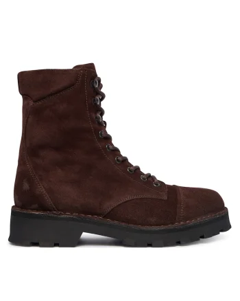 Ghete dama,  Expresso 002, piele naturala, maro
