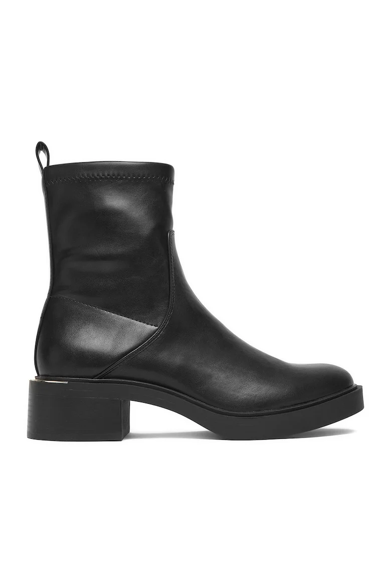 Botine dama,  negru, sintetic, CEO-R25AW09228