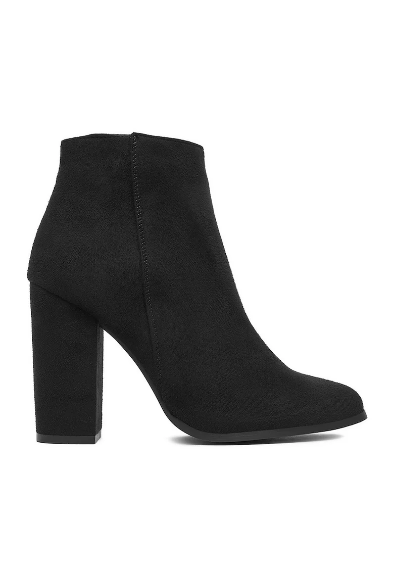 Botine dama  BM-9075, negru, sintetic