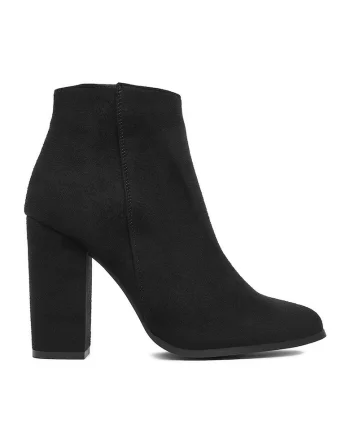 Botine dama  BM-9075, negru, sintetic
