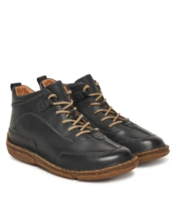 Ghete dama,  Neele 52 480, piele naturala, negru
