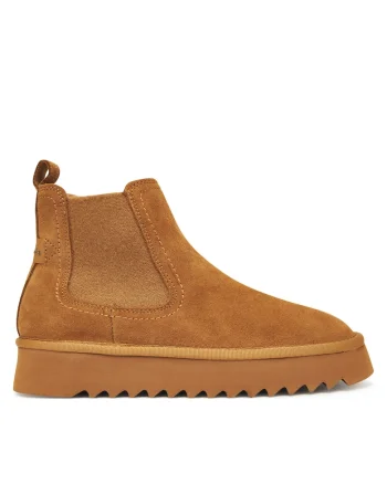 Ghete dama  310 1-26419-45, piele naturala, maro