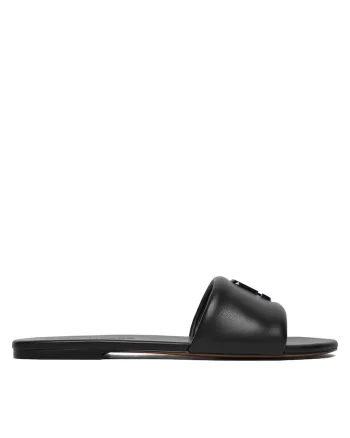 Papuci dama,  piele naturala, negru