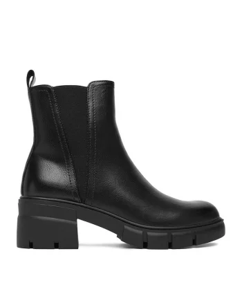 Botine dama  Textil, Negru, Negru