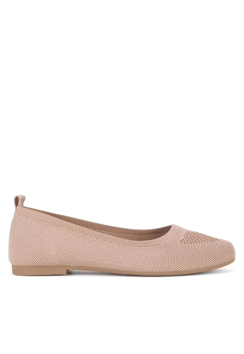 Balerini dama,  textil, bej