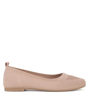 Balerini dama,  textil, bej