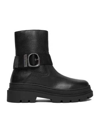 Ghete dama  piele naturala, negru, CEO-WI45-VR-3400-03