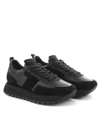 Tenisi dama,  piele naturala, negru