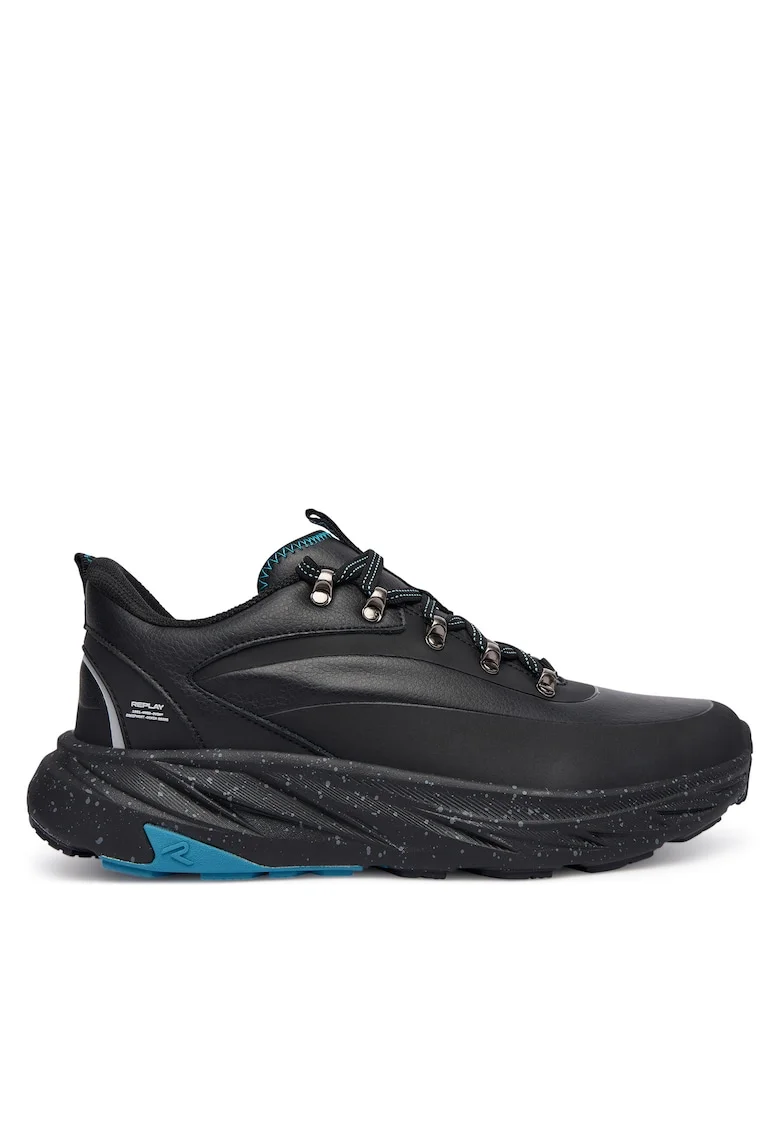 Tenisi barbati  piele naturala, negru, GMSH4.000.C0002L