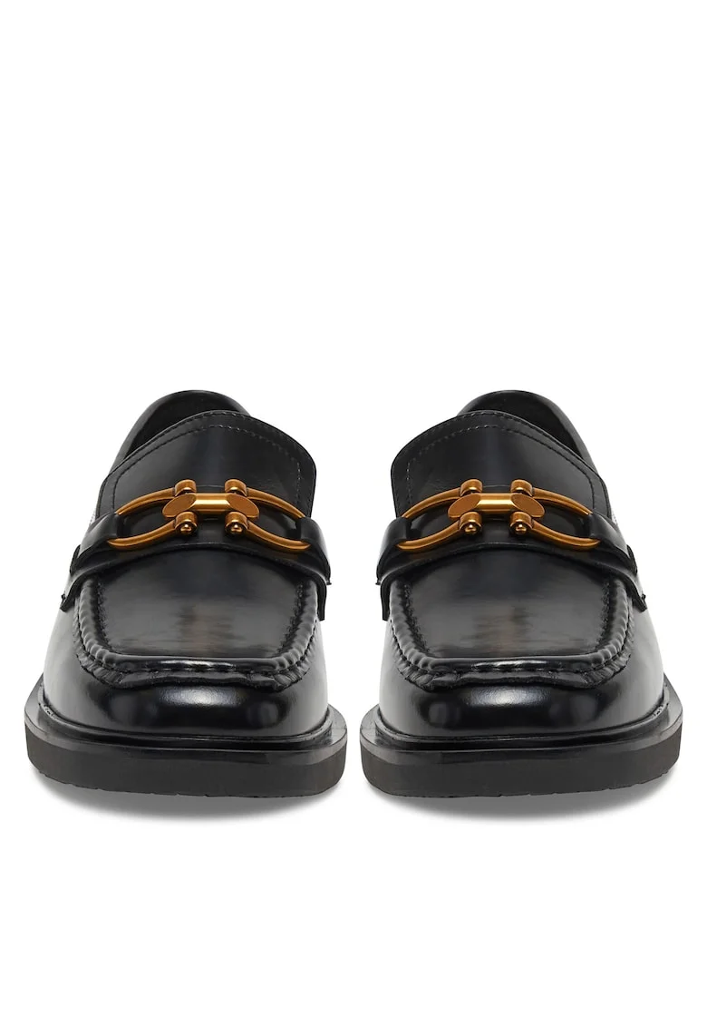 Mocasini dama,  piele naturala, Negru