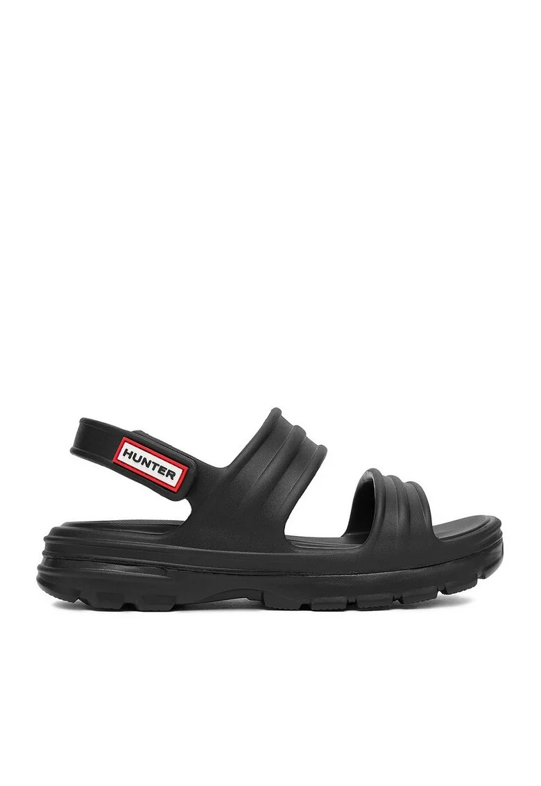 Sandale dama  negre, plastic, Negru
