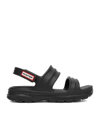 Sandale dama  negre, plastic, Negru