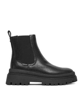 Ghete dama  negru, material sintetic, CEO-HY60299-1