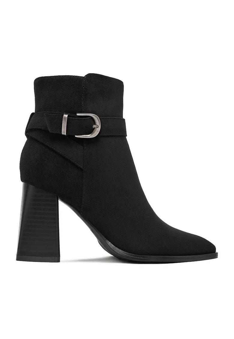Botine dama CEO-LS6128-02,  Textil, Negru