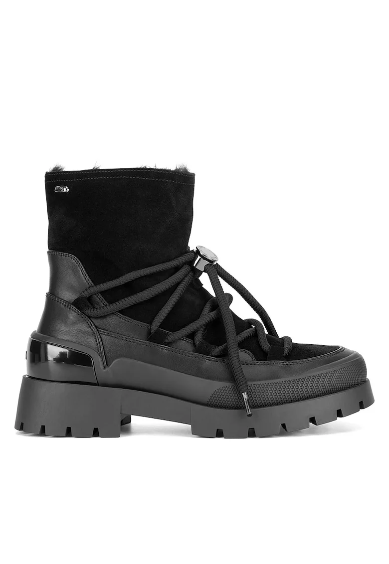 Ghete dama CEO-MI001714043W,  Piele naturala, Negru, Negru