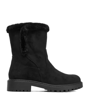 Botine dama CEO-HY90165-8,  Textil, Negru