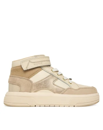Pantofi copii,  piele naturala, crem